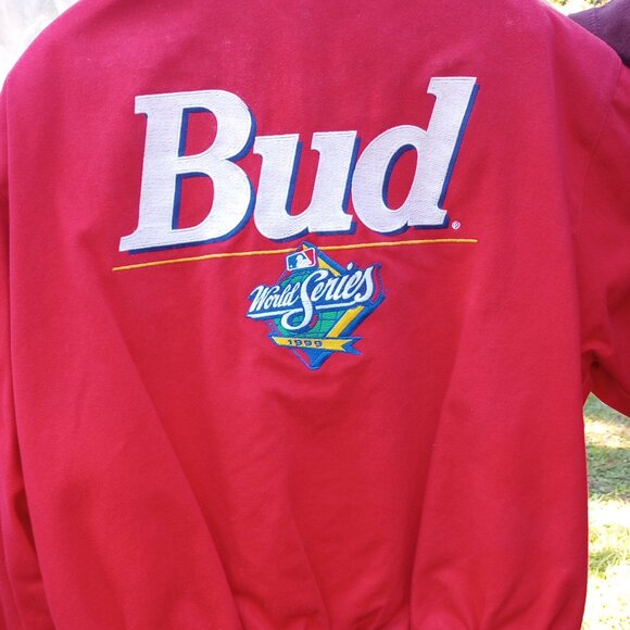 25th Limited Edition Leather Budweiser World Series 1999 Baseball Jacket - Picture 7 of 8